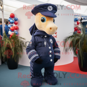 Navy Seahorse maskot...