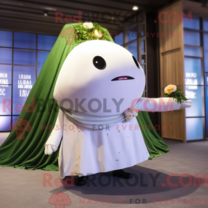 Olive Narwhal mascot...