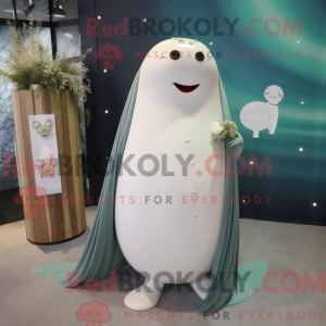 Olive Narwhal mascot...