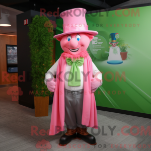 Pink Leprechaun Hat maskot...