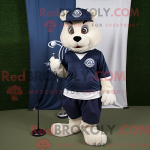 Navy golfbold maskot...