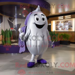 Sølv aubergine maskot...