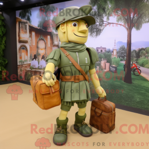 Olive Roman Soldier mascot...