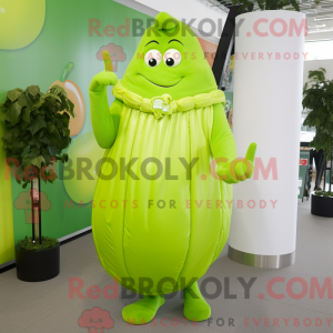 Postava maskota Lime Green...
