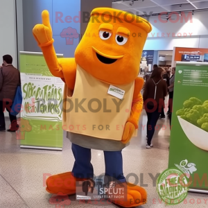 Oransje Caesar Salat maskot...