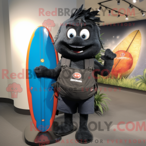 Black Surfboard mascot...