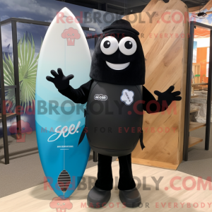Black Surfboard mascot...