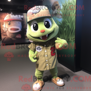 Olive Cod mascottekostuum...