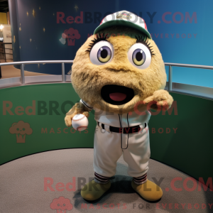 Olive Cod mascot costume...