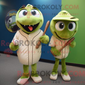 Olive Cod mascot costume...