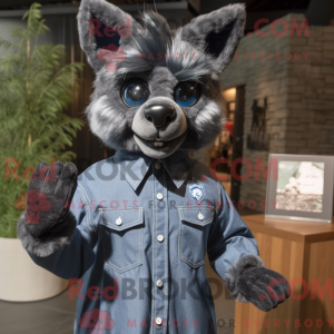 Black Lynx mascot costume...
