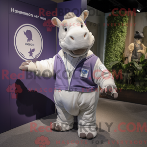 Lavender Rhinoceros mascot...