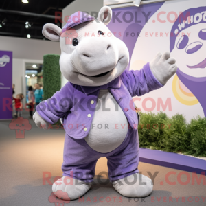 Lavender Rhinoceros mascot...