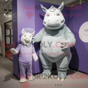 Lavender Rhinoceros mascot...