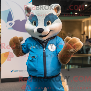 Blaumarder-Maskottchen-Kost...