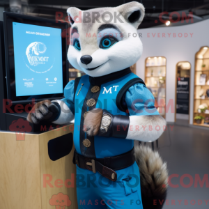 Mascotte de Martre bleue...