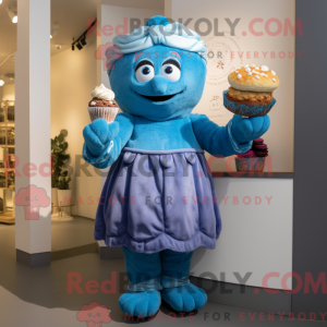 Postava maskota Blue...