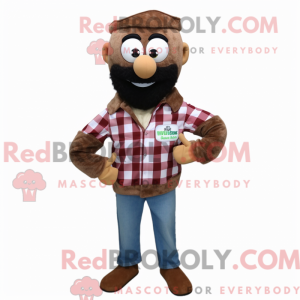Brun Falafel maskot kostume...