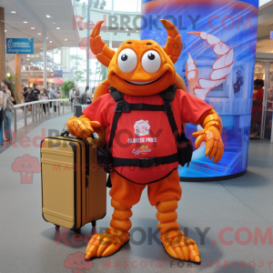 Postava maskota Orange Crab...