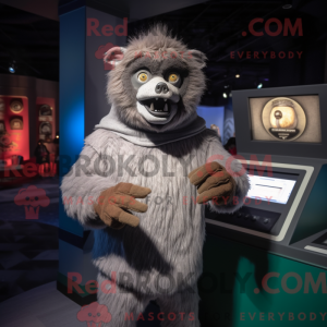 Varulv maskot kostume...