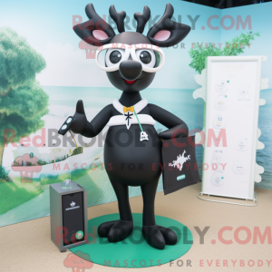 Black Deer-mascottekostuum...