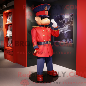 Red Navy Soldier maskot...