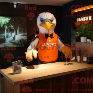 Orange Haast S Eagle maskot...