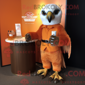 Orange Haast S Eagle maskot...