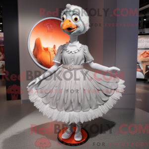 Sølv Tyrkia maskot drakt...