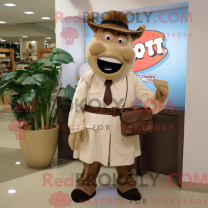 Tan Steak mascotte kostuum...