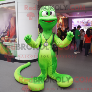 Postava maskota Lime Green...