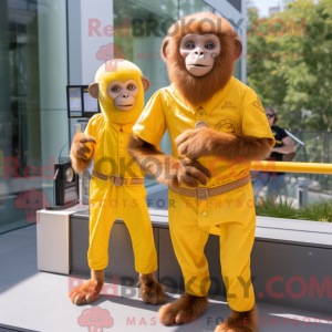 Mascotte de singe capucin...