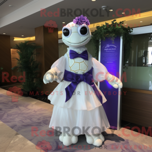 Purple Sea Turtle mascot...