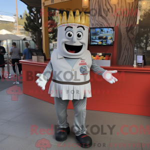 Silver French Fries mascot...