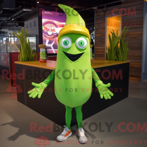 Postava maskota Lime Green...