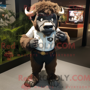 Buffalo maskot draktfigur...