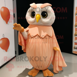 Peach Owl maskot kostume...