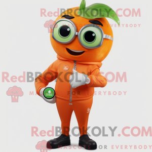 Orange Spinat Maskottchen...