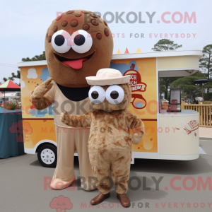 Brown Fried Calamari mascot...