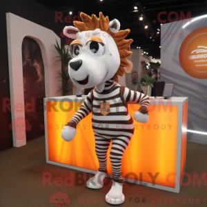 Rust Zebra-maskotdraktfigur...