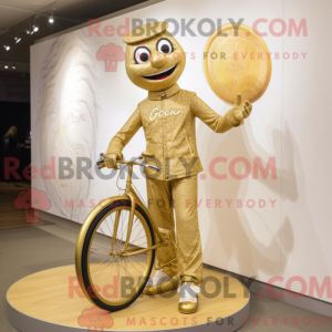 Gold Unicyclist maskot...