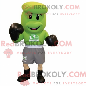 Oliven boksehandske maskot...