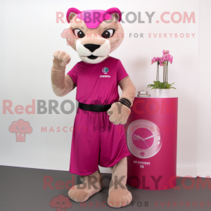 Disfraz de mascota Magenta...