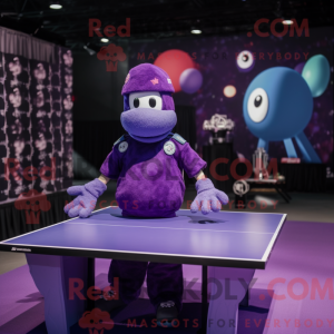 Lila Ping-Pong-Tisch...