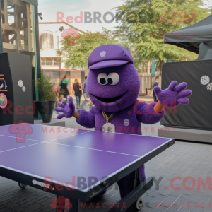 Lilla bordtennisbord maskot...