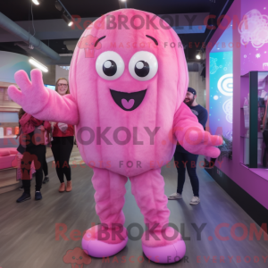 Pink Jellyfish mascot...