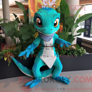 Teal Geckos Maskottchen...