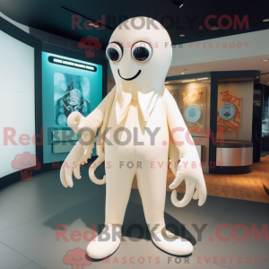 Cream Octopus mascot...