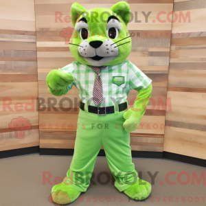 Postava maskota Lime Green...
