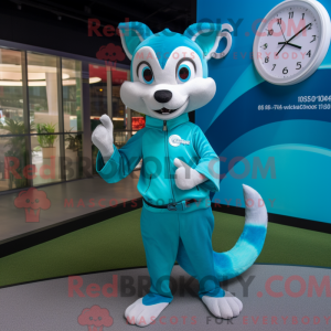 Figura de máscara Cyan...